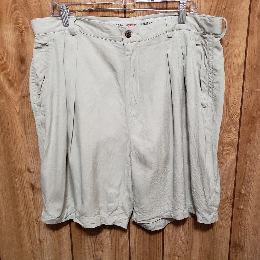 100% Silk Men's Shorts sz 38 Tommy Bahama Relaxed Pleated Front